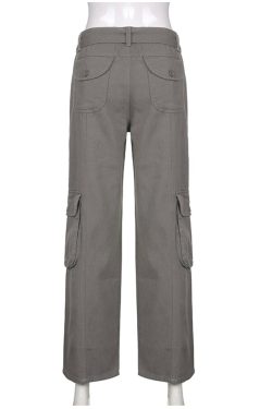 New Y2k Casual Cargo Pants Low Waist Retro Loose Streetwear Baggy Jeans Women Oversized High Street Straight Trousers Simplyy2k