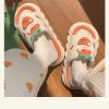 Non Slipthick Soled Linen Clouds Slippers Sandals Female Cute Carrot Slippers Outdoor Slippers Slides For Women Comfy Shoes