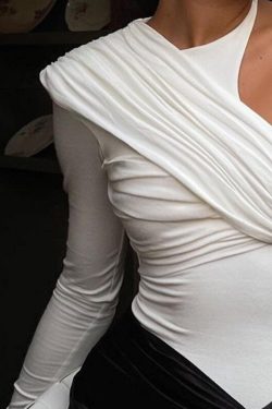 One Time � Sexy One Shoulder Backless Bodysuit