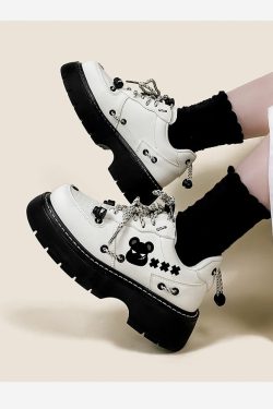 Original Design Lolita Lovely Girls Students Platform Shoes Women Kawaii Cute Chunky Shoes Ladies Casual Pumps
