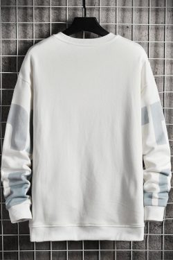 Oversize Crewneck Print Sweatshirt Men Spring Korean Fashion Hoodie Street Hip Hop Sweater Harajuku Long Sleeve Men