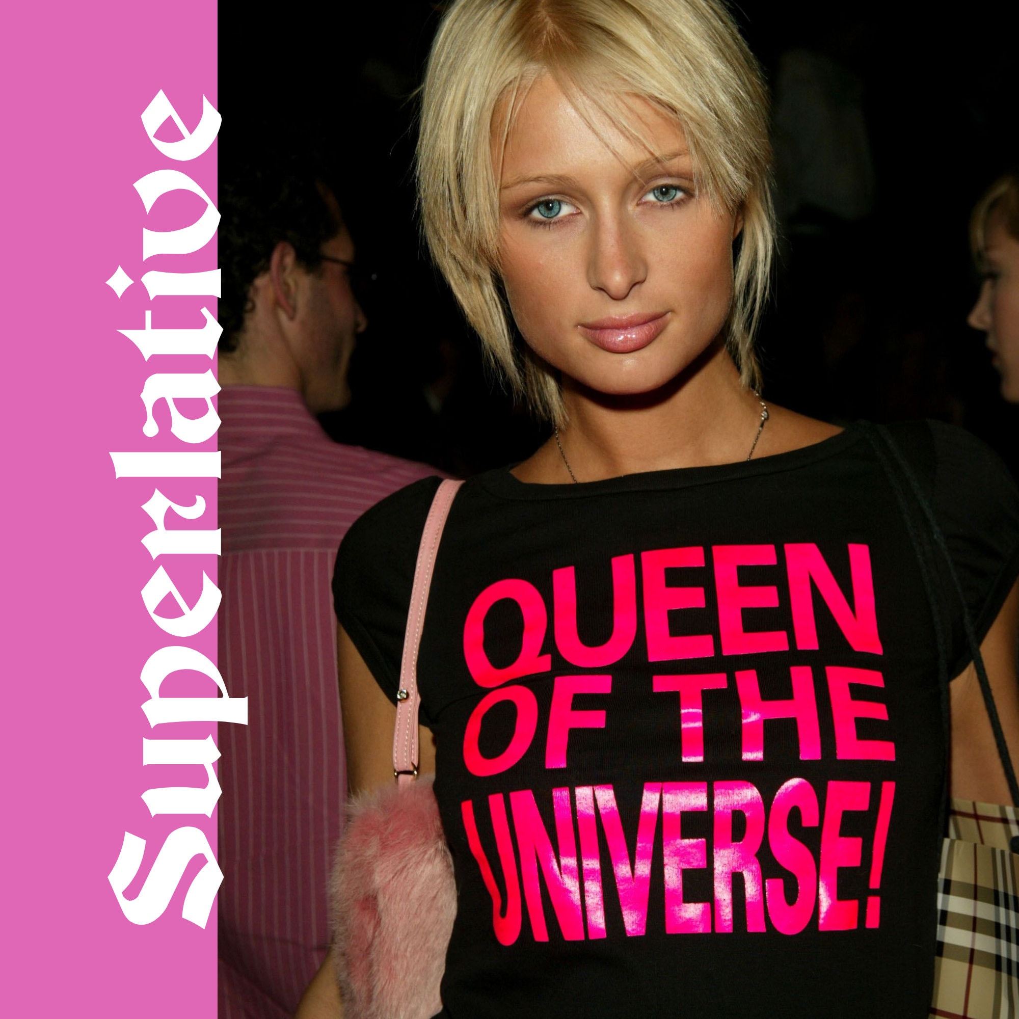 Paris Hilton Queen Of The Universe Y2k Slogan Tee