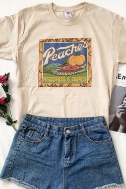 Peaches Records Shirt Records Tapes Tshirt Records Tshirt 70s Vintage T Shirt T Shirt Men Women Music Lover Gift Vinyl