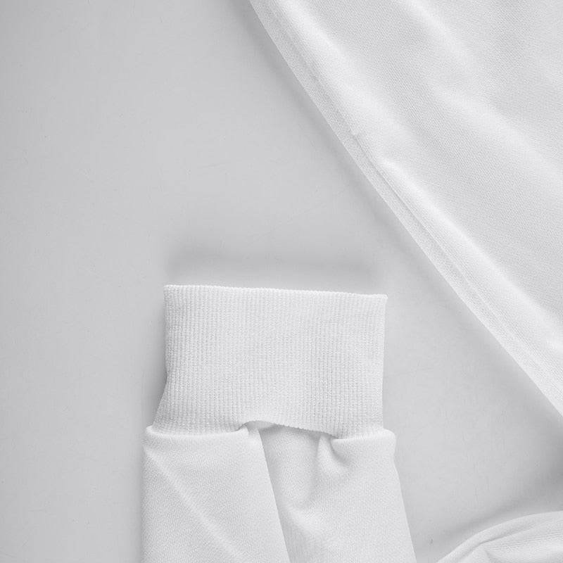 Princeton Dreamin" White Oversized Harajuku Print Sweatshirt