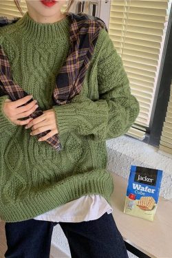 Pullovers Women Harajuku Korean Solid Chic Spring Autumn Vintage Femme Sweaters Lady Soft O Neck Jumpers