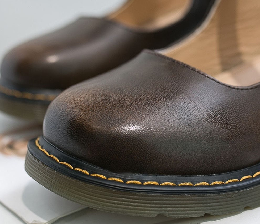Retro Women School Shoes Vintage Comfortable Dark Academia Shoes