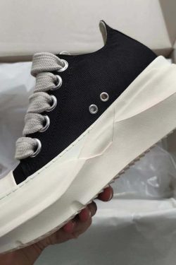 Rick Owen Double Thick Bottom Shoes Jumbo Lace Mens Canvas Sneaker Drk Boots Retro Board Shdw