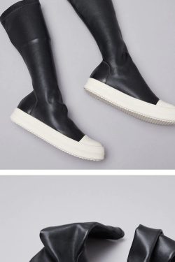 Rick Owens High Boots Women Boots Sneaker Leather Shoes