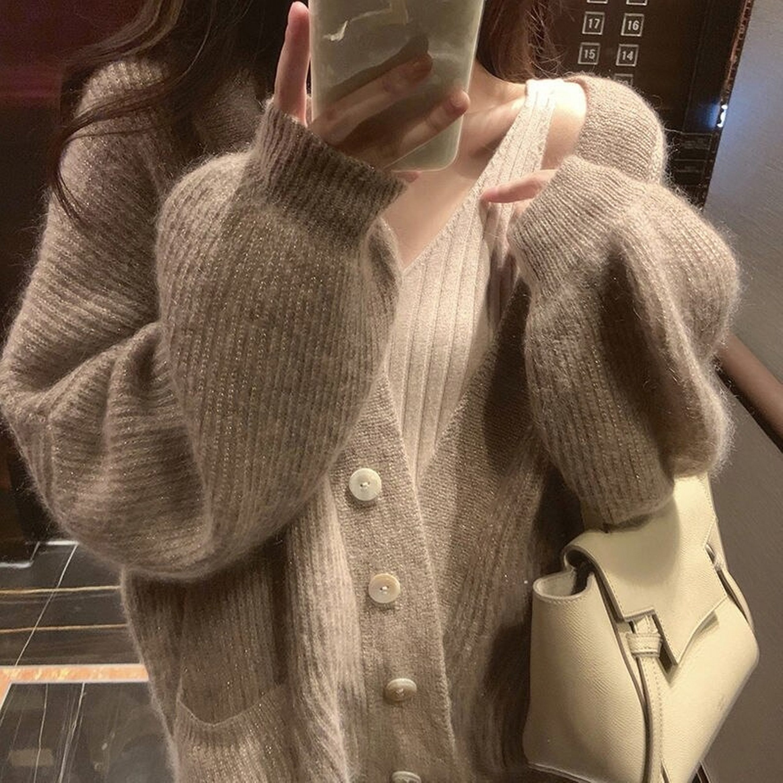 Staple Warm Soft Knit Cozy Comfy Button Cardigan With Pockets Retro Vintage Trends Cute Aesthetic Fashion