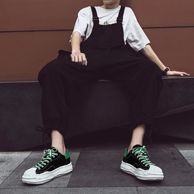 Streetwear Fashion Ema 11 Canvas Sneakers For Men Urban Casual Black Skate Shoes