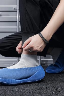 Streetwear G88 High Top Sock Sneakers For Men Urban Fashion Breathable Blue Shoes