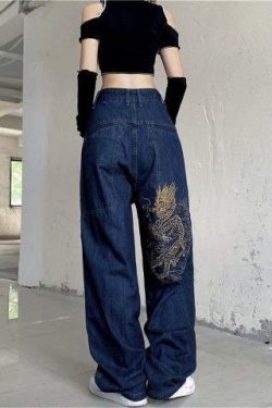 Streetwear Jeans Vintage Jeans Streetwear Jeans Gothic Jeans Streetwear Style Jeans Y2k Style Jeans Printed Jean