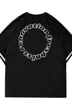 Streetwear Jersey Fabric Summer Tee Shirt Urban Fashion Think Gothic Embroidery Short Sleeves T Shirt