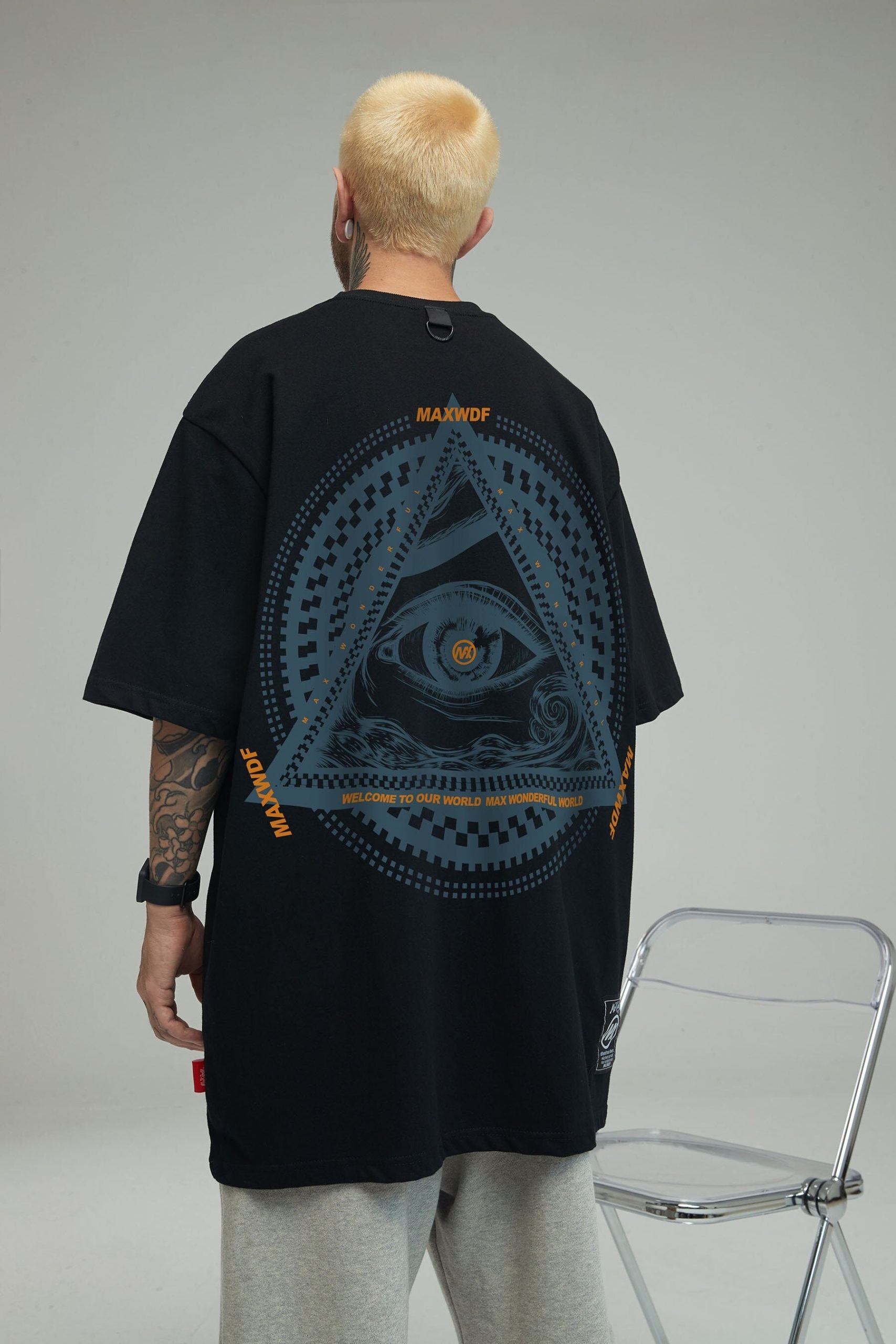 Summer Eye Of Providence Graphic T Shirt For Men Streetwear Fashion Black Short Sleeves Tees