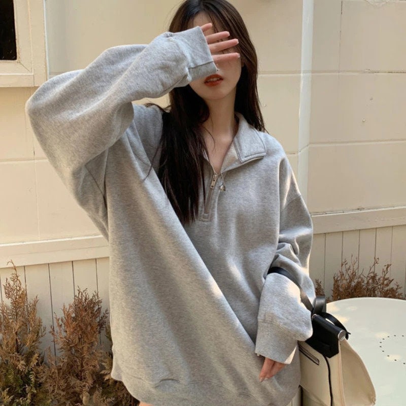 Sweatshirts Women Students Young Loose Solid Korean Fashion All Match Leisure Ins Ulzzang Stylish Lovely Gentle New