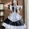 Sweet Cosplay Maid Costume Anime Women French Maid Outfit Dress Cute Lolita Dresses Schoolgirl Uniform Princess Dress Role Play Costume Gown