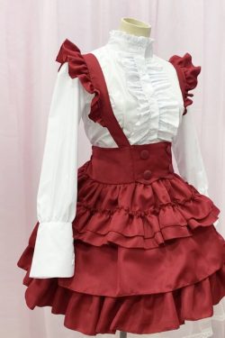 Sweet Kawaii Cyberpunk Maid Dress Lolita Style Maid Dress Cute Dress Schoolgirl Anime Cosplay Cafe Maid Dress Gift For Girls