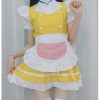 Sweet Kawaii Goldene Glocke Maid Cosplay Costume Lolitafashion Dress Classic Maid Dress Schoolgirl Anime Cosplay Maid Dress Gift For Girls