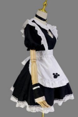 Sweet Maid Cosplay Costume Anime Women French Maid Outfit Cat Roleplay Gown Schoolgirl Uniform Plus Size School Girls Maid Outfits Dress