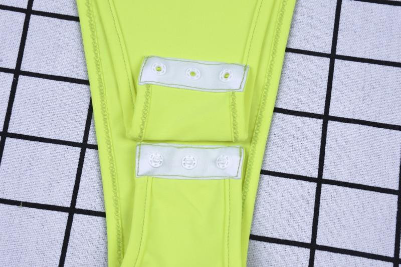Turtleneck Bodysuit With Long Sleeve In Neon Color