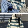 Unisex Maching Item Autumn Striped Loose Sweatshirts Korean Style Fashion Couple Family Friends Clothing Brand Casual Women Pullovers