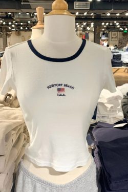 Vintage Usa Embroidery Top