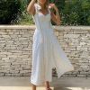 White Cottage Core Fairytale Kawaii Vintage Look Puff Sleeve Long Summer Vintage Look Ruffle Dress Women Gift Summer Dress Spring