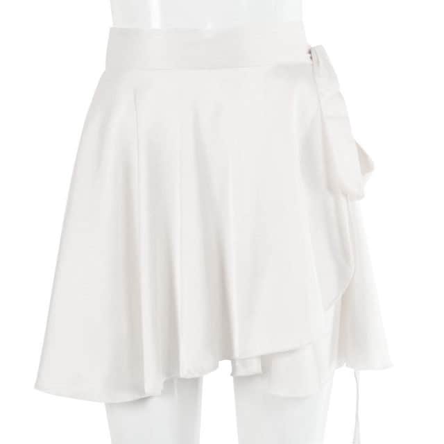 White Satin Look Classy Satin Y2k Silky Skirt Satin Look Skirt Holiday Party Gift Women's Christmas Gift
