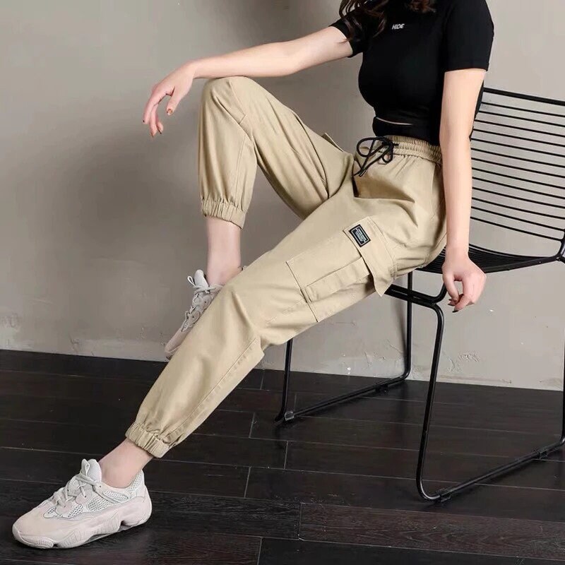 Women's Cargo Pants Casual Pants Harajuku Style Sweatpants High Waist Loose Female Trousers Streetwear Fashion