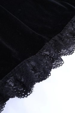Women's High Waisted & Patchwork Decorated Sexy Puffer Sleeve V Neck Mesh Dress Gothicwear Punkwear Harajuku Dark Academia