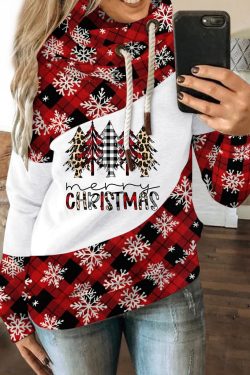 Women Lady Jumper Pullover Sweater Coat Christmas Winter Ladies Splice Tops Warm Brief Polyester Sweatshirts Clothing