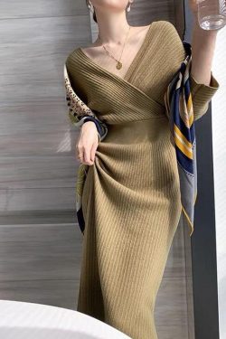 Women Sweater Dress Knit Dress Winter Dress Long Sleeve Dress Winter Outerwear Dress Party Dress 