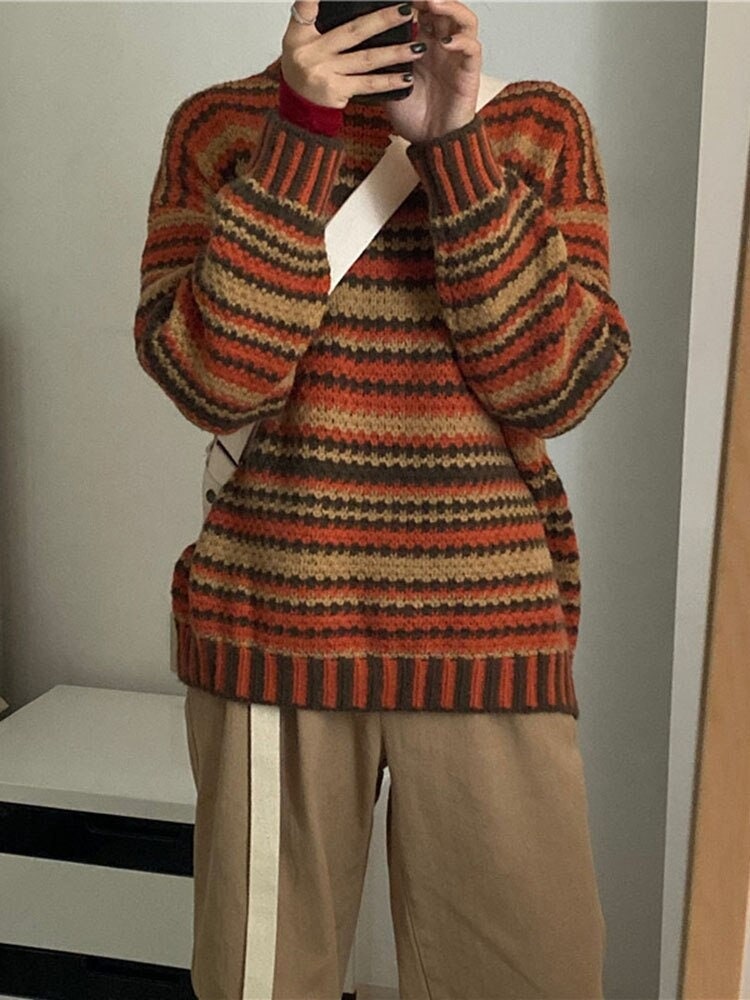 Women Sweater Oversized Sweater Harajuku Clothing Cloud Sweater Vintage Sweatshirt Knit Sweater Korean Fashion