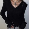 Y2k Goth Fairy Grunge Sweater Clothing