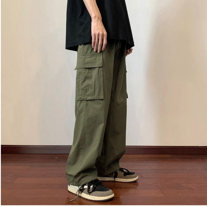 Y2k Men's Retro Casual Carhartt Cargo Pants Vintage Hip Hop Jogging Men Harajuku Loose Straight Wide Leg Pants Man Streetwear Trousers Male