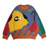 Y2k Modern Dog Graphic Hoodie Jumper Pullover Web Style Modern Colorful Hipsterfashion Women Sweater Sweatshirt Oversized Winter Autumn