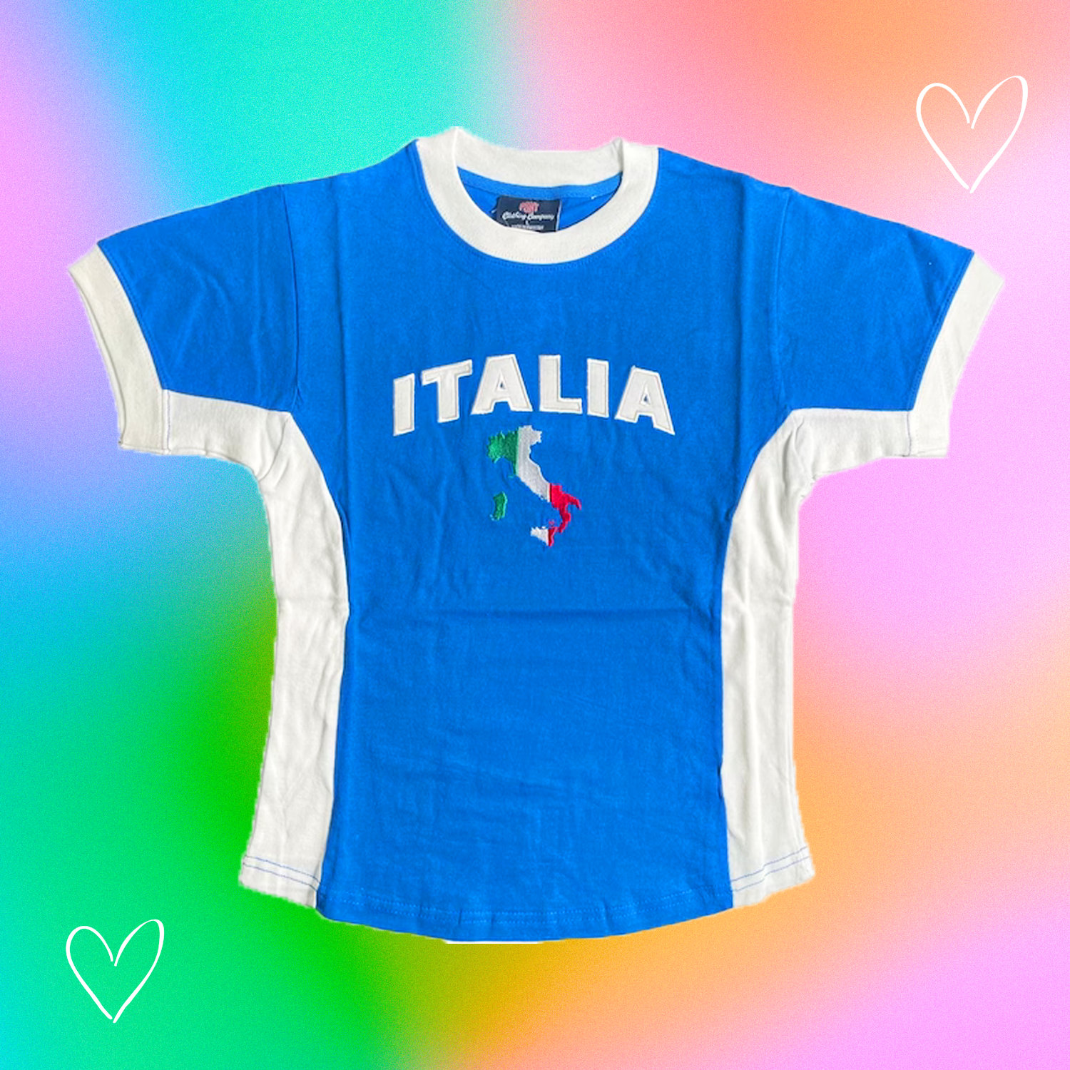 Authentic Vintage Italy Italia Jersey for a Stylish Y2K Summer Look