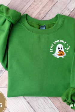 Boo Ghost Sweatshirt for a Spooky Halloween Season