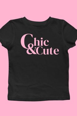Chic Retro Baby Tee: Trendy Y2K Fashion Outfit for It Girl Style
