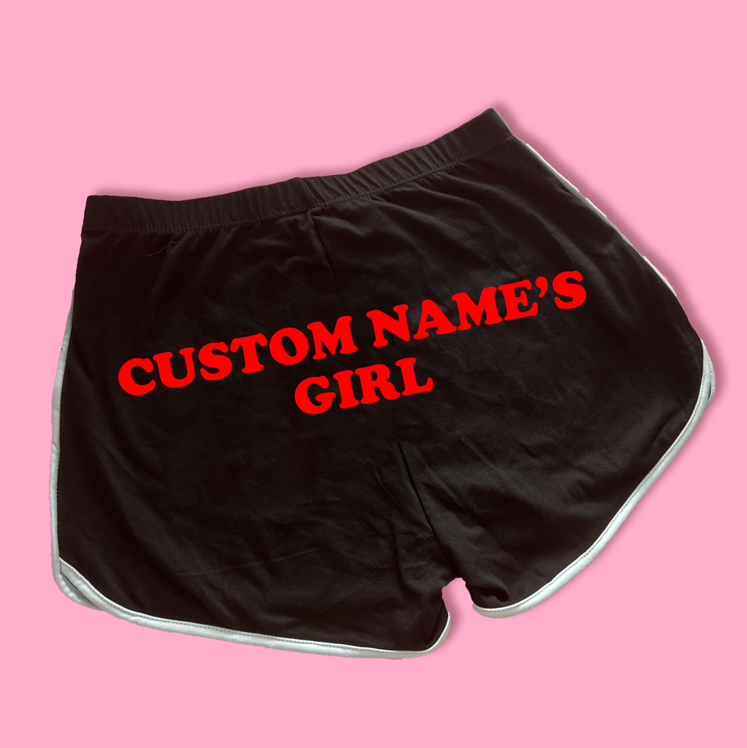 Custom Name's Y2K Girl Dolphin Shorts