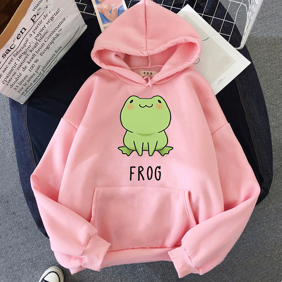 Cute Frog Y2K Korean Fashion Oversized Hoodie
