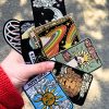 Gothic Animal Tarot Patch for DIY Y2K Clothing with Moon and Sun Magic