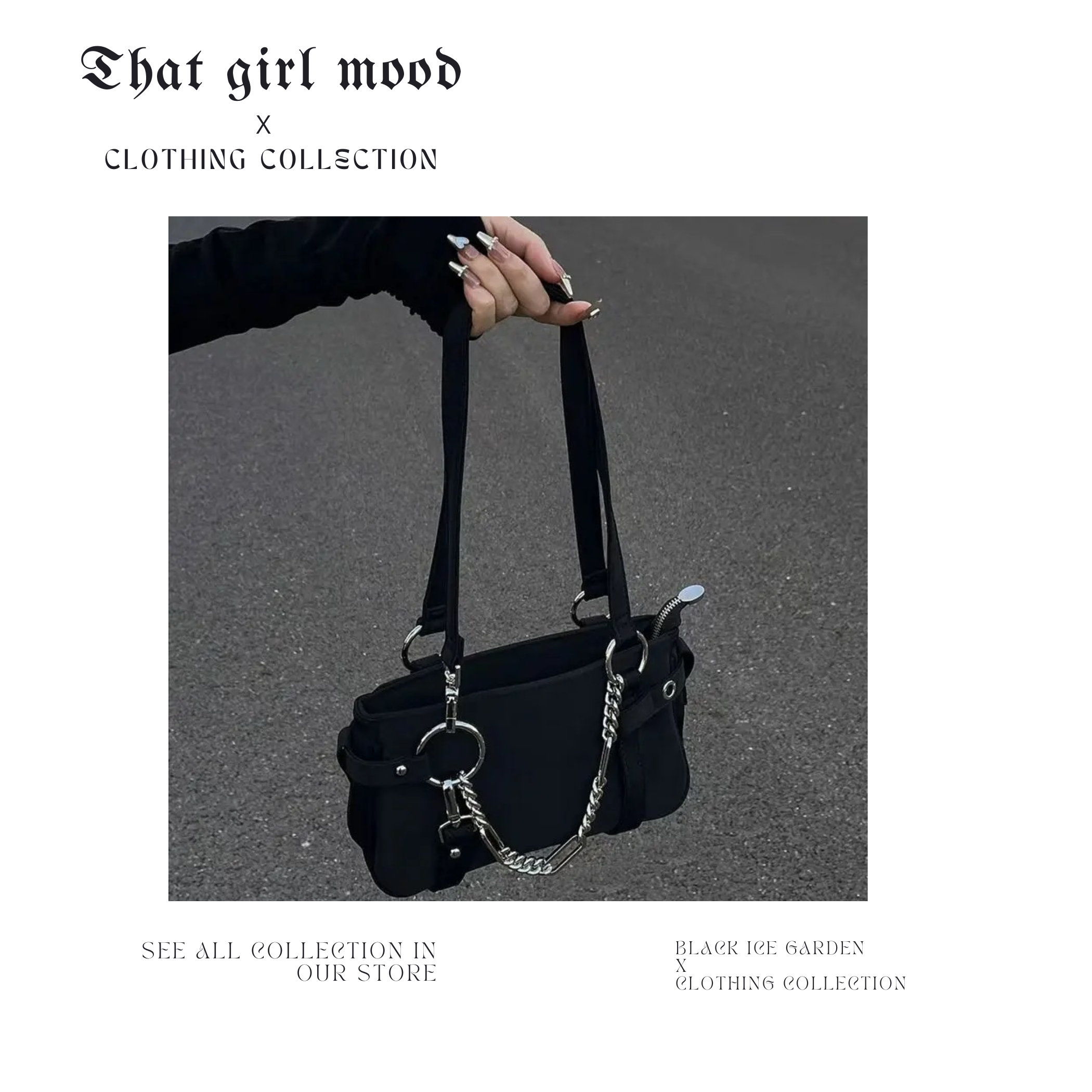 Gothic Witch Lolita Retro Shoulder Bag | Y2K 90s Aesthetic Grunge Fashion Accessory