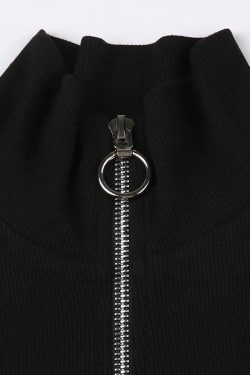 Gothic Y2K Striped Body Shirt for Women