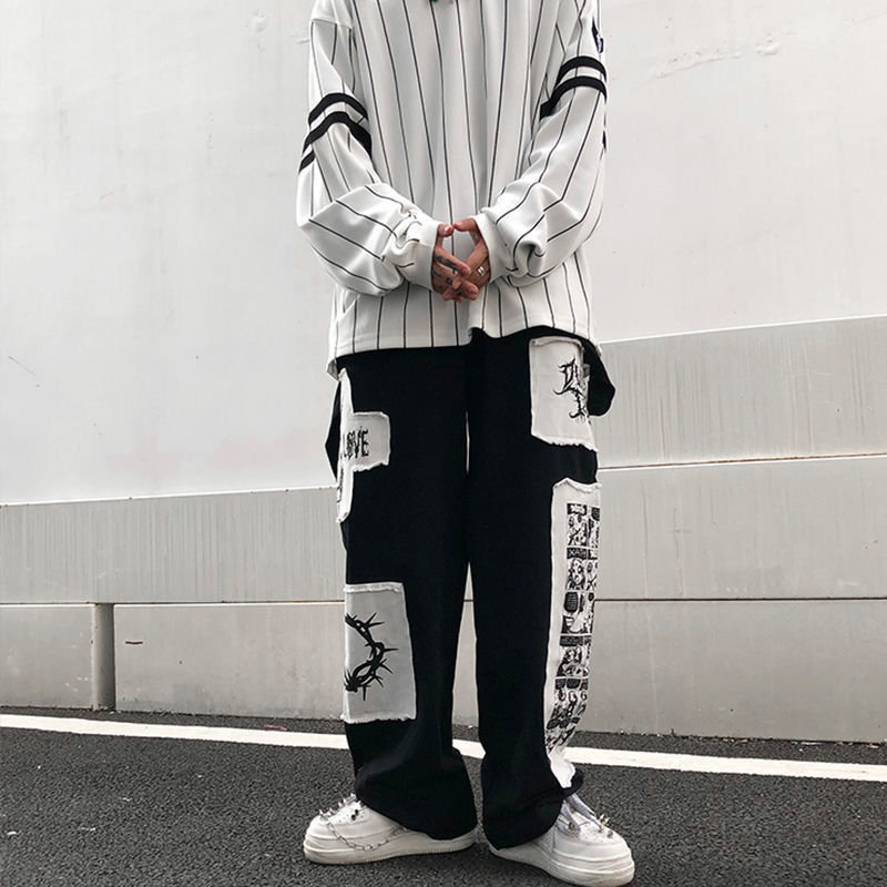 Harajuku Y2K Hip Hop Style Sweatpants for Men