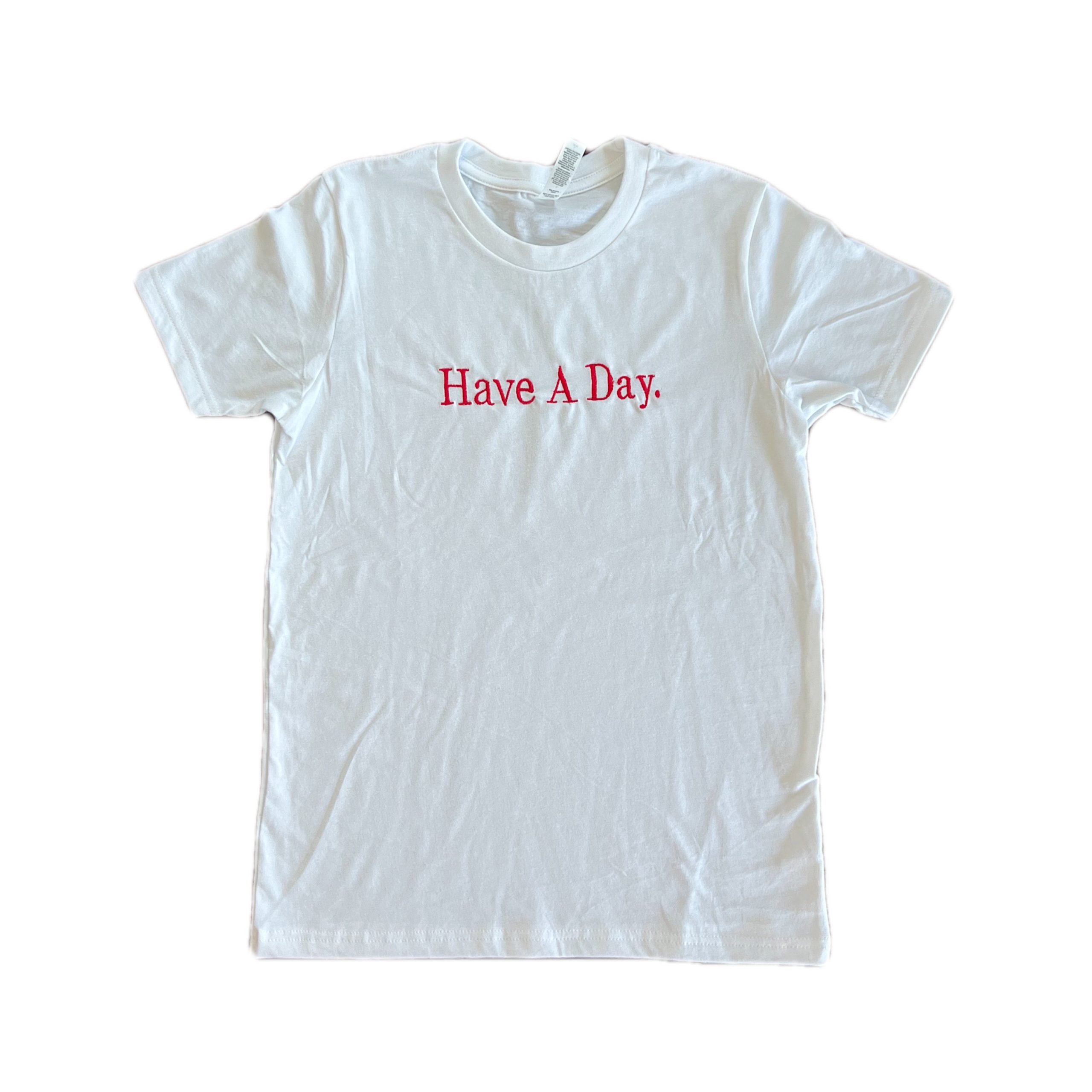 "Have a Day" Embroidered Y2K Aesthetic Trendy Baby Tee
