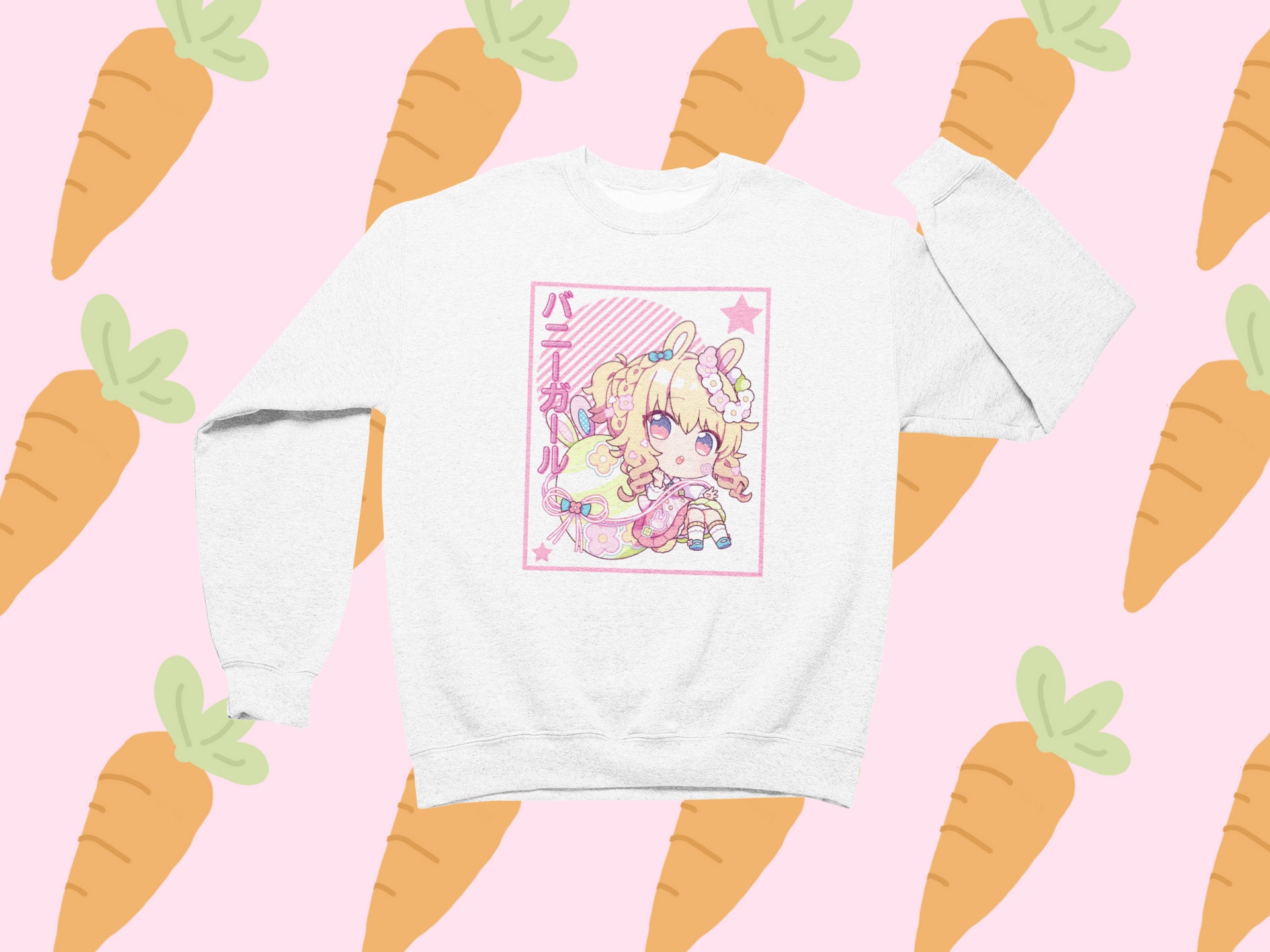 Kawaii Bunny Girl Anime Chibi Sweatshirt