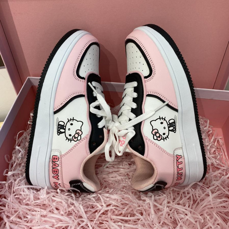 Kawaii Sanrio Hello Kitty Pink Harajuku Sneakers for Women