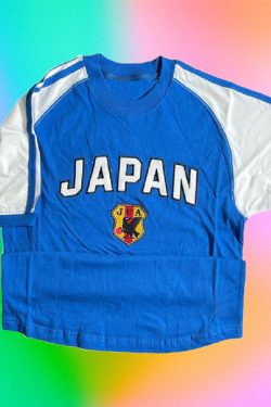 Retro Japanese Y2K Summer Jersey for Vintage Clothing Enthusiasts