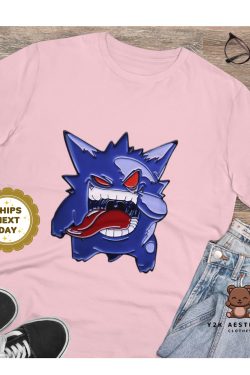Retro Style Ghostly Delight Gengar Unisex Graphic T-Shirt